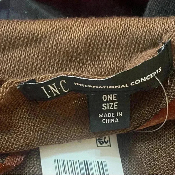 INC Rose or Brown Colored Kimono One Size NWT - Picture 10 of 12